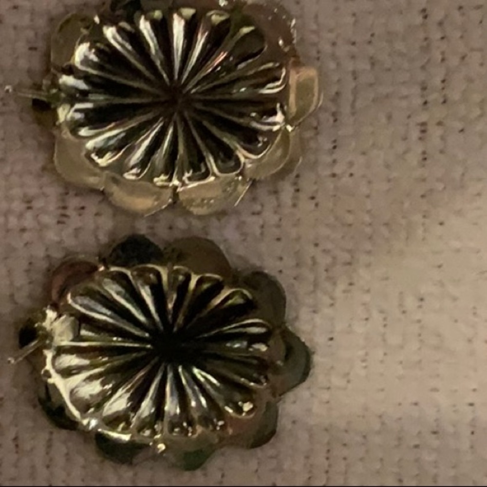 Handcrafted Sterling Silver Concho Earrings - Picture 4 of 6